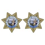 Two Pack California Highway Patrol Seal Sticker Decal Self Adhesive Vinyl CHP Chips Made in USA