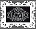 Design Works Crafts Grow Love Chalkboard Counted Cross Stitch Kit, 4 by 6"