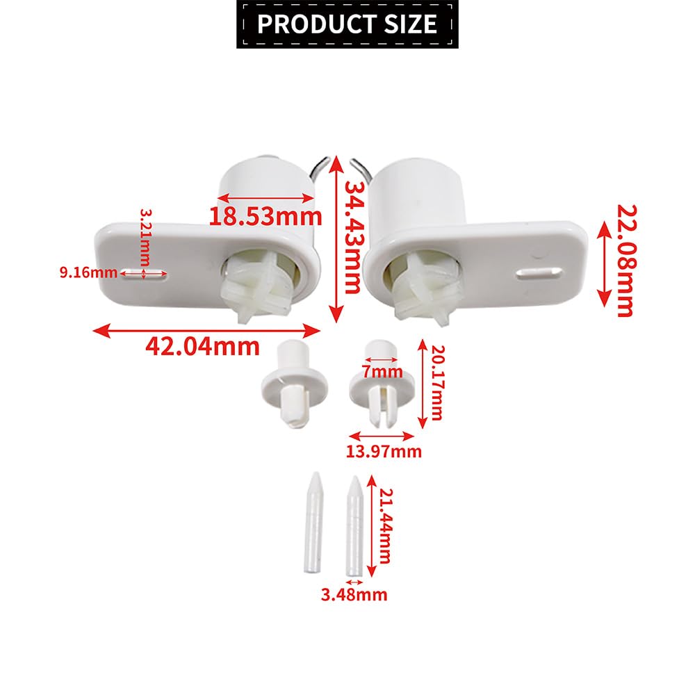 Compatible with Dometic RM 4 Series and RM 5 Series Fridges Freezer Door Hinge Evaporator Flap Bearing Kit for Caravan 2412865004 - Image 3