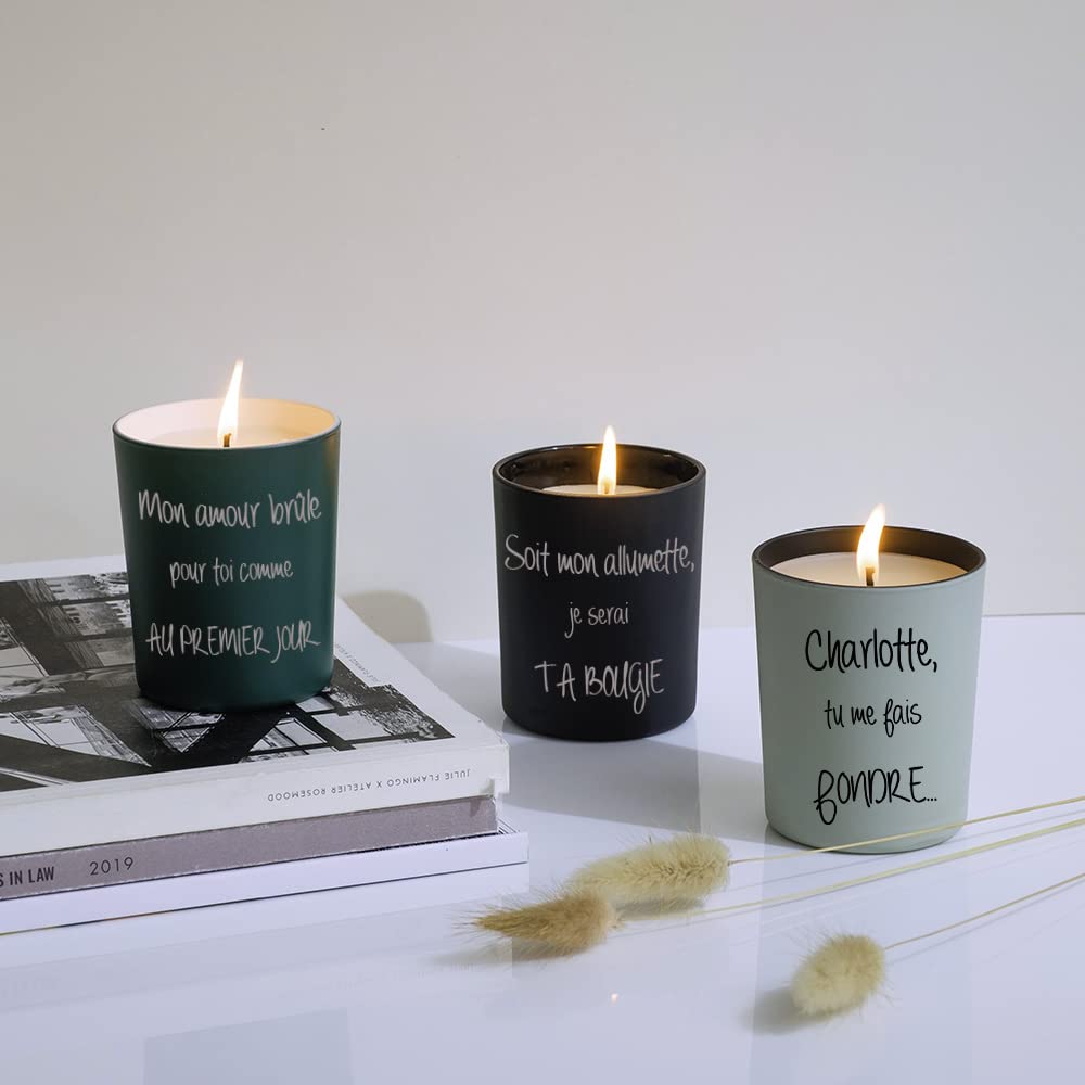 Bougie Noël Sous Le Sapin Avec Couvercle Bois - 180 G - Dekodacc