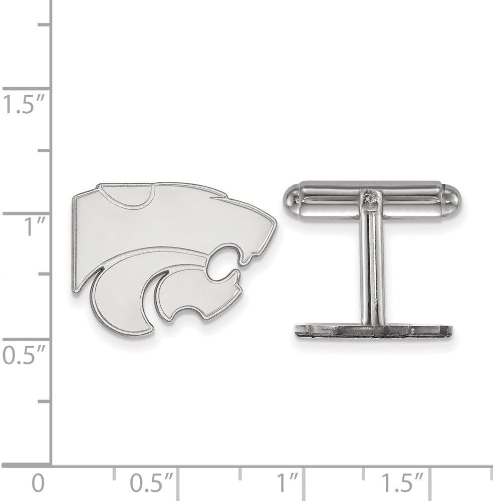 Kansas State Cufflinks (Sterling Silver)
