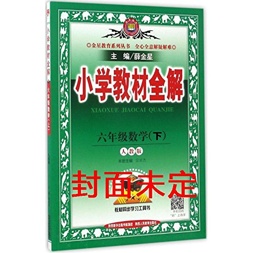 小学教材全解 六年级数学下 人教版 2018春