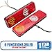 Riloer Luces traseras, 2x 36 LED 12V Luces Traseras Ute Remolque Caravana...