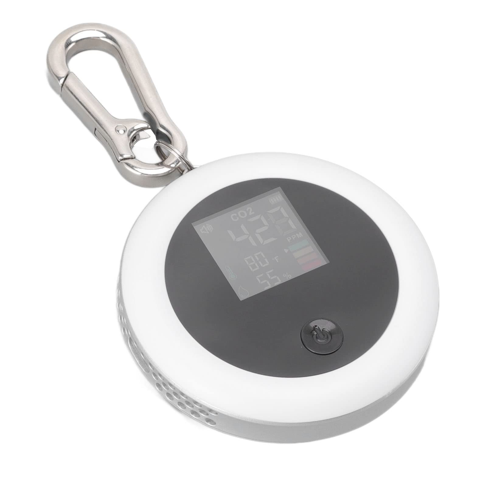 Haofy Detector de CO2 por Infrarrojos Monitor de Humedad y Temperatura LCD Portátil 3 en 1 para Calidad del Aire Interior, Apartamentos Pequeños, Uso en Oficinas, Monitoreo de Viajes