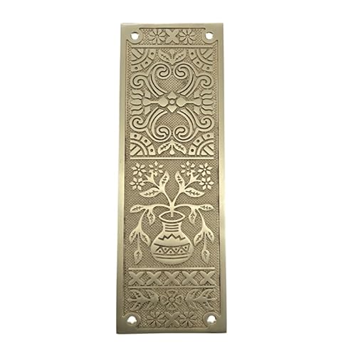 Adonai Hardware Decorative Brass Push Plate (9.9 Inch 