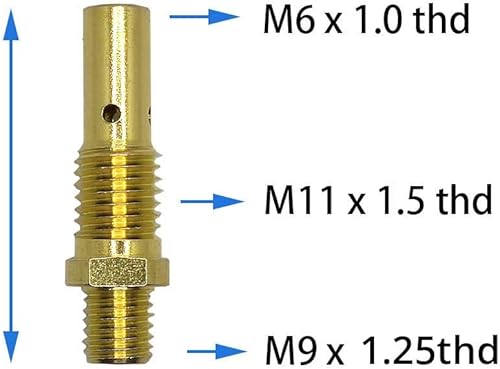 Miniatura 4 de Kit de 24 puntas de boquilla sin gas de núcleo de flujo, compatible con Lincoln Magnum 100L y Weld-Pak 100HD 125HD 140HD MIG soldador, MIG Eastwood