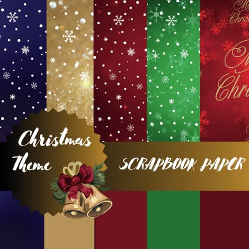 Christmas Scrapbook Paper: Christmas Theme - 8.5 x 8.5 inches - Beautiful craft paper for Gift Wrapping, Card Making, Scrapbooking (Scrapbook Paper - ... for Gift Wrapping, Card Making, Scrapbooking) image 2