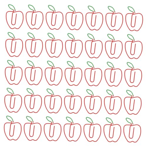Trombones forme de pomme en métal résistant assortiment multicolore x100