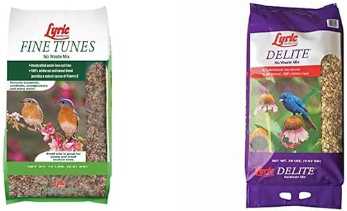 Lyric Fine Tunes - Mezcla de semillas para pájaros, sin residuos