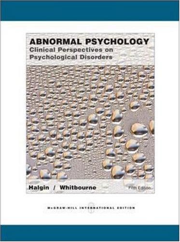 Abnormal Psychology : Clinical Perspectives on Psychological Disorders ...