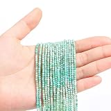 WTIAN Natural Gemstone Square Cube Stone Beads,Spacer Loose Beads for Jewelry Making Bracelet Neckla