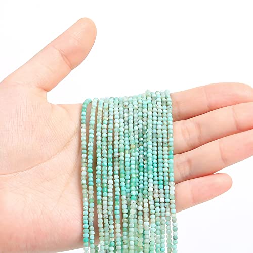Wtian Natural Gemstone Square Cube Stone Beads,Spacer Loose Beads For Jewelry Making Bracelet Necklace Earrings(2Mm),Chrysoprase-02 #TOP8