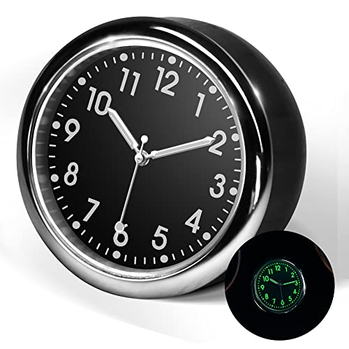 Betus Car Dashboard Clock - Stick On Dashboard Or Install With Air Vent Clip - Luminous At Night See In Dark - Mini Tiny Small Analog Clock Watch For Vehicle Automotive Car Truck Boat Bike Home #TOP11