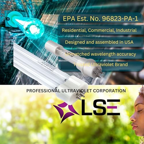 Combo de lámparas UV LSE Lighting 12" UV-C y 5" oxidación miniatura 4