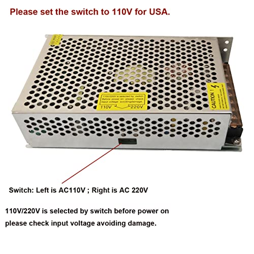 AC 110V/220V to DC 24V 10A 240W Universal Regulated Switching Power Supply Adapter Transformer Driver Converter for LED Strip Light, Security Camera System, Computer Project4