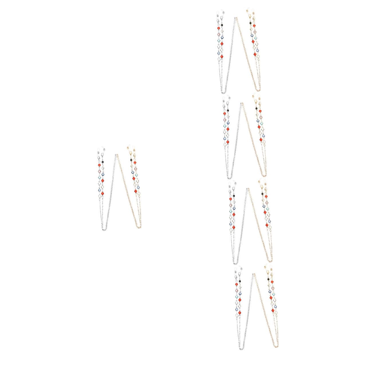 SHERCHPRY Cadena De Gafas Cadena Para Gafas De Sol Con Cuentas Cadenas De Anteojos Para Mujer Con Estilo Cordón Para Gafas De Sol Collares Para Mujer r Collar De Moda Metal