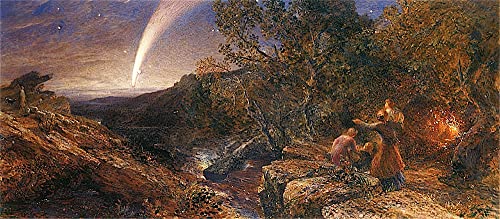 Impression sur toile Vu des hauteurs de Dartmoor peinture moderne