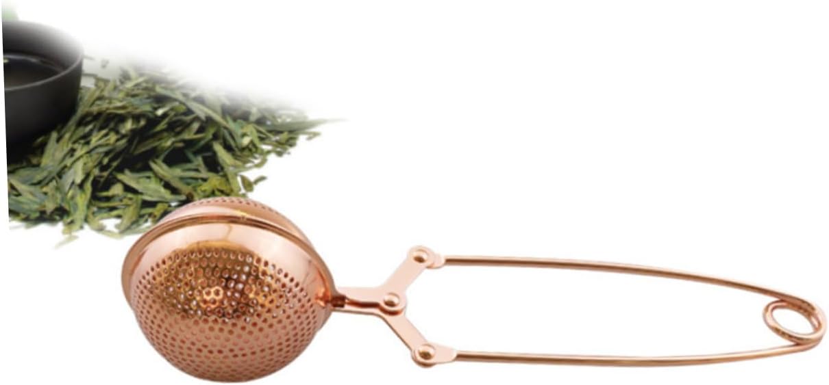 Tea Infuser, 1pc Tea Infuser Creative Tea Filter Tea Leaker for Tea House Stainless Steel Tea Leaker Saucer Tea Strainer