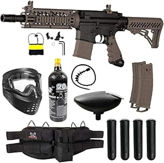 Maddog Tippmann TMC MAGFED Silver CO2 Paintball Gun Starter Package - Tan