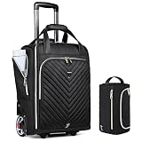 RUCYEN Carry-On Underseat Luggage with Wheels,Carry-on Luggage for Airlines,Lightweight Suitcase for