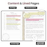 Taja Lined Spiral Journal Notebook for Women & Men, 140 Pages, College Ruled Hardcover Notebook for Work & Note Taking, Journals for Writing, A5(5.7" x 7.9") - Black - Image 3