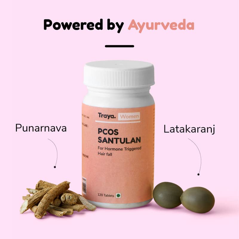 Traya PCOS Santulan | Ayurvedic PCOS Supplements For Women | Manages Irregular Periods, Hormonal Imbalance & PCOS-Induced Hairfall | Consists Of... - Image 3