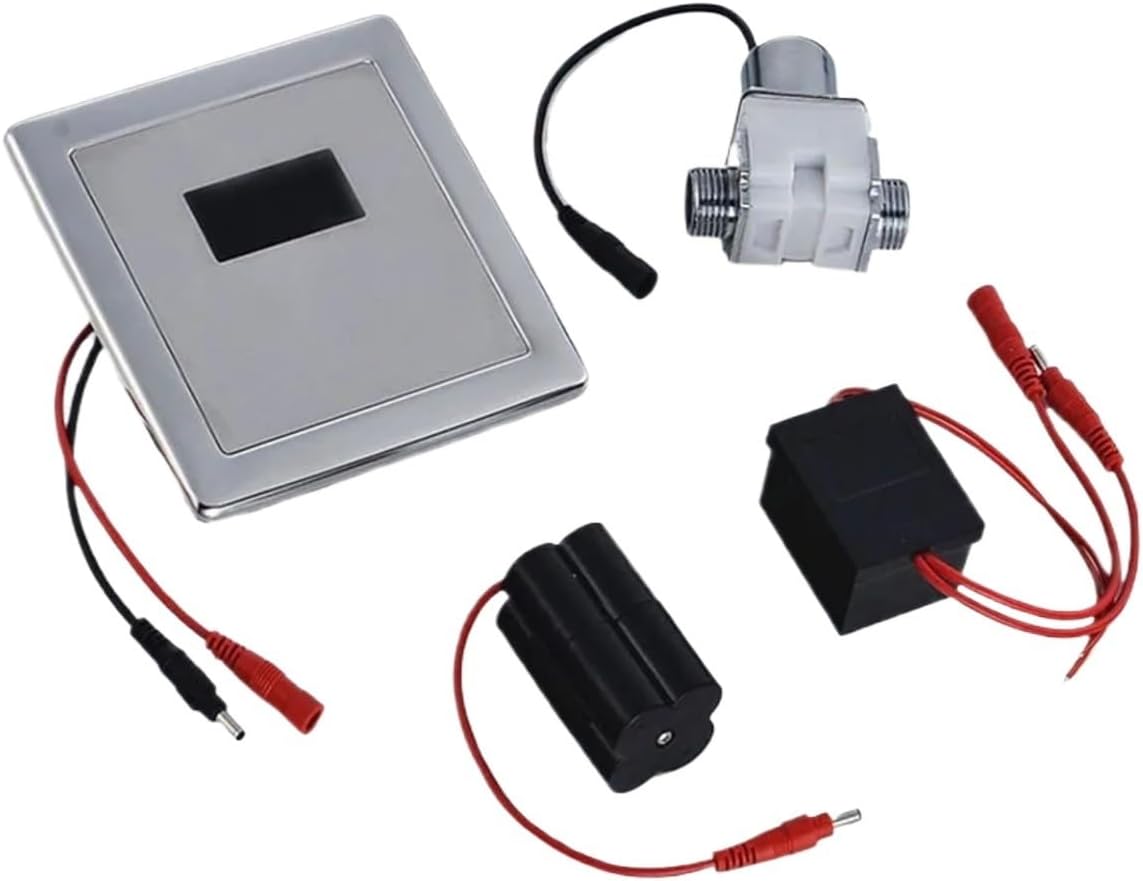 Induction Sensor Urinal Flush Valve,Automatic Infrared Panel,6V Solenoid Battery Box Transformer Accessories(DC Sensor Urinal A)