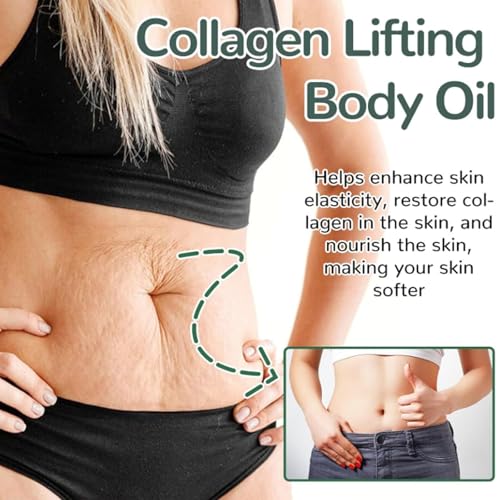 Orelvique Collagen Lifting Body Oil, Anti Aging Moisturizing Lifting Body Oil, Lightweight Fast-Absorbing Non-Greasy Moisturizer For Smooth Radiant Skin, For Women & Men (2pcs)