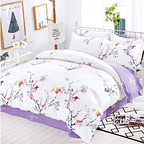 Spring Eva Design 100% Cotton Quilt Cover Set, Single