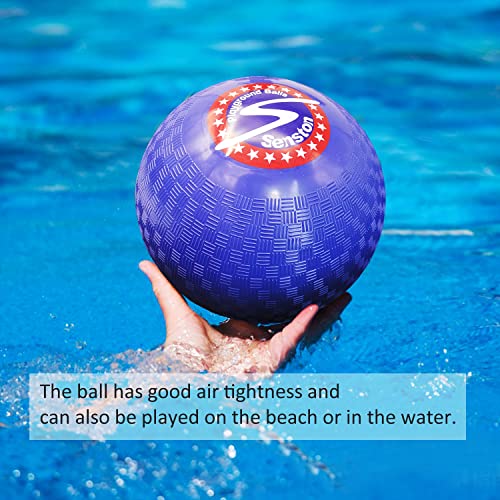 Senston 8.5'' Playground Balls - Pvc Playground Kickballs; 3 Balls; 1 Pump; Excellent For Dodgeball, Games. #TOP17