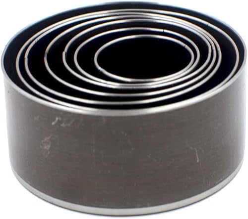 Miniatura 4 de DGOL 7 tamaños de gran tamaño de 0.787in - 1.969in de agujero redondo de cuero, fibra de goma, cortador hueco de silicona, kit de herramientas de