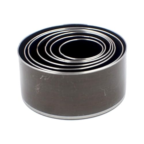 Miniatura 4 de DGOL 7 tamaños de gran tamaño 0.787 in - 1.969 in perforador de agujero redondo de cuero de goma de silicona cortador hueco muere kit de