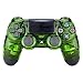 Produktbild eXtremeRate PS4 Controller Schutzhülle Gehäuse Obere Case Hülle Cover Oberschale Skin Soft Touch Schale Shell für Playstation 4 PS4 Controller CUH-ZCT2 JDM-040 JDM-050 JDM-055(Transparent-Grün)