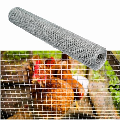 Malla Metalica, Malla Ganadera, Malla Electrosoldada, Malla Gallinero, Malla de Alambre para Roedores, Acero Inoxidable Ratas Prueba Alambre Bloquea el Acceso de Ratones Ardillas Pájaros(Tamaño:0.5mx1
