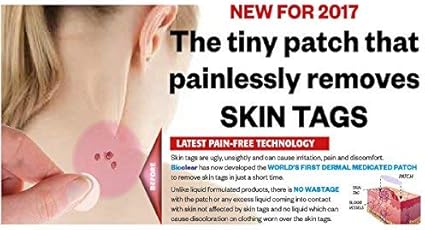 Vytaliving Biodermal Bioclear Skin Tag Removal Dermal Patch As Seen In Press Biodermal Amazon Co Uk Health Personal Care