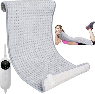 Large Heating Pad 20"x 40" Electric Heating Pad Fast Heating 10 Heat Settings Heat Pad Seatable and Reclinable Heat Blanket for Shoulder, Neck, Menstrual, Back, Period Cramp - Extra Large King Size