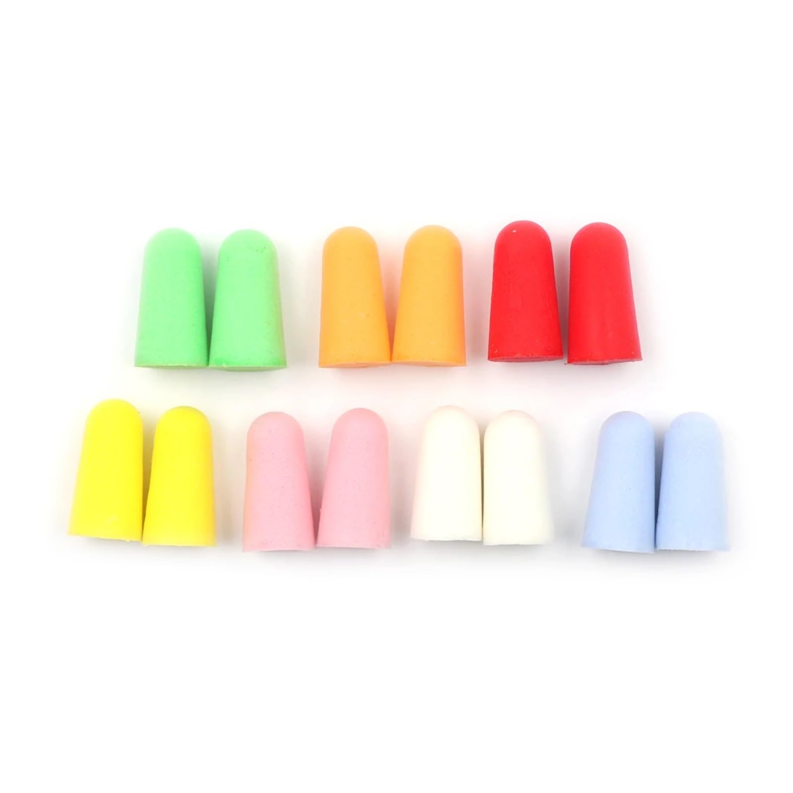 Tapones para los oídos para dormir, 10 pares de tapones cómodos para los oídos de espuma de reducción de ruido, tapones para los oídos suaves para dormir lento (rojo)