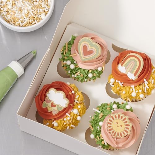DecoPac Gold Celebration Wishes Fusion Mix Sprinkles, 26oz, Shaped Candy Sprinkles in Handheld Container, Edible Decorations For Celebration Cakes, Cupcakes, Cookies and Donuts by DecoPac - Image 3