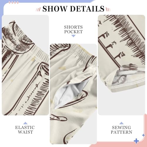 ZZXXB Biology Experiment Boys Long Pants Soft Trousers Elastic Waist Kids Lounge Bottoms with Pockets S-XL4