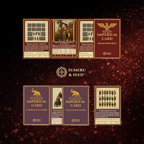 Image of Sumeru & Seed Imperium Cards - Historical Strategy Card Expansion - Mercenaries & Veterans Booster - The Second Punic War Rome vs Carthage - Sandbox Battle Add-On