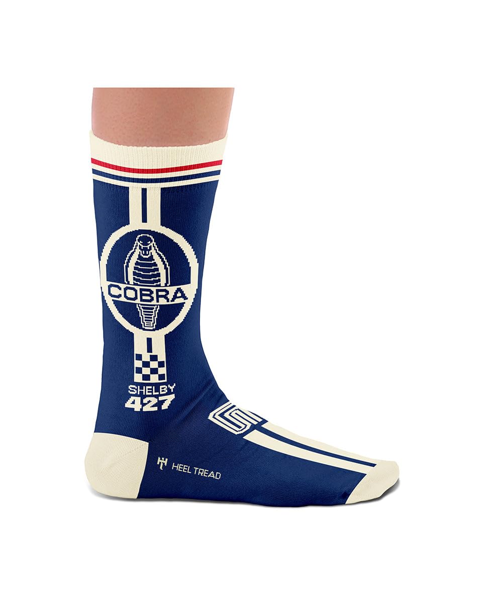 Heel Tread Automotive Icons Socks - Shelby Cobra 427