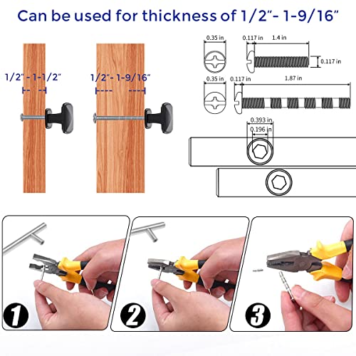 Image of Ravinte 1 Pack Matte Black Kitchen Cabinet Square Knob Single Hole Cabinet Hardware for Dresser Drawer Cabinet Pulls Drawer Knobs Cabinet Knobs