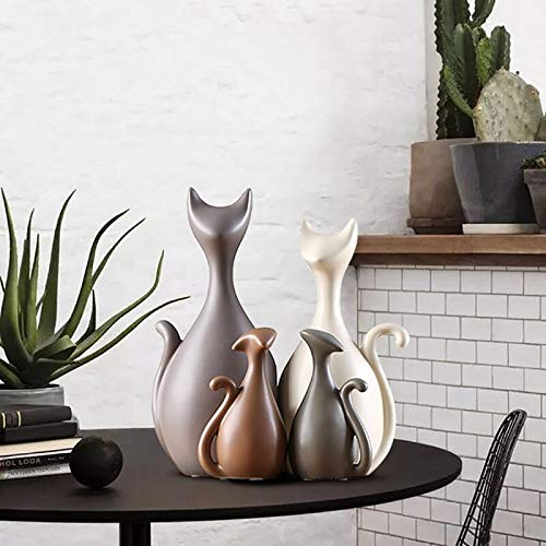 Figurines de cerf nordique abstrait et décoration maison moderne en céramique