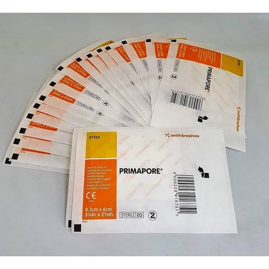 Image of Non -Woven Adhesive Wound Dressing with Absorbent Pad Pack of 5 (8.3 x 6 CM)