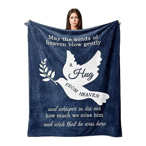 Xutapy Bereavement Gifts Blanket 60’’x50’’, Sympathy Gift, Memory Gifts for Loss of Mother/Father, Condolences Gift, Remembrance Gift, Memorial Gifts for Loss of Loved One, Best Gifts for Bereavement Cover