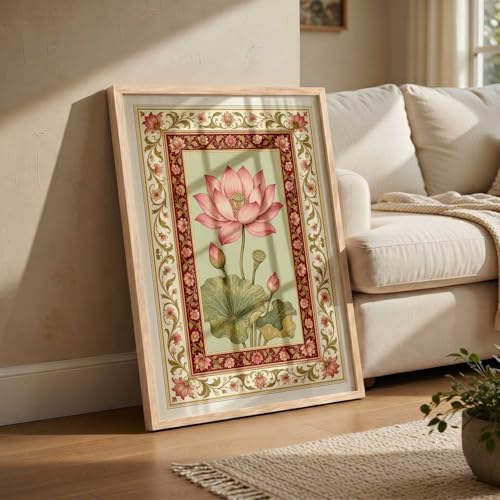 Image of kotart Traditional Art Wall Painting Home Decoration With Frame For Living Room Bed Room Hotel Wall Decor Digital Reprint Engineered Wood (19x25 inch)