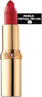 L'Oreal Paris Colour Riche Original Creamy, Hydrating Satin Lipstick with Argan Oil and Vitamin E, le rouge paris , 1 Count