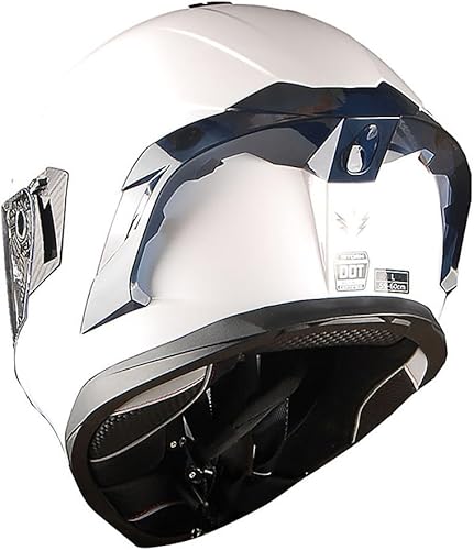 Miniatura 48 de 1Storm Motorcycle Full Face Helmet DOT Adults Street Bike Dual Visor Sun Inner Shield HJAH15: Ghost Red