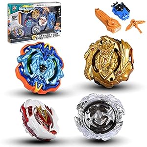 su ma Blue Devils Series Vechttol Burst, 4 gyrosets met launcher, pak voor de eerste poging speler, kinderspeelgoed…