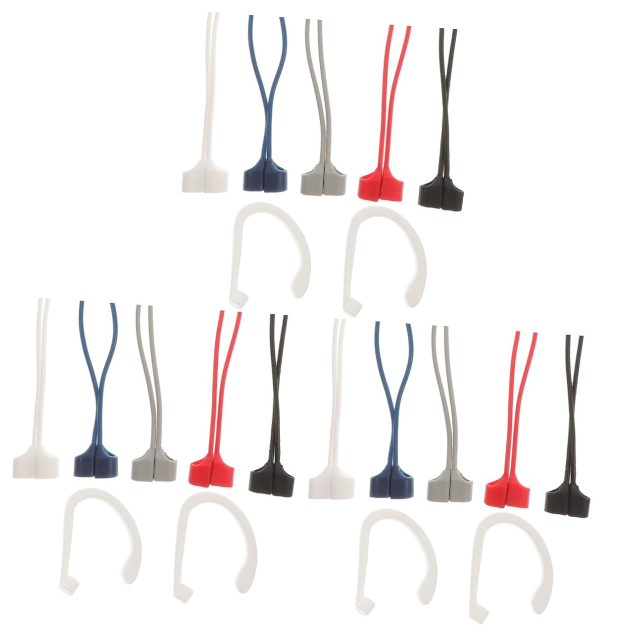 DOITOOL 3 Juegos De Cordones Magnéticos Para Auriculares Deportivos De Silicona Con Diseño De Collar.